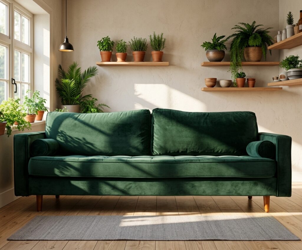 Bouclé Ottoman